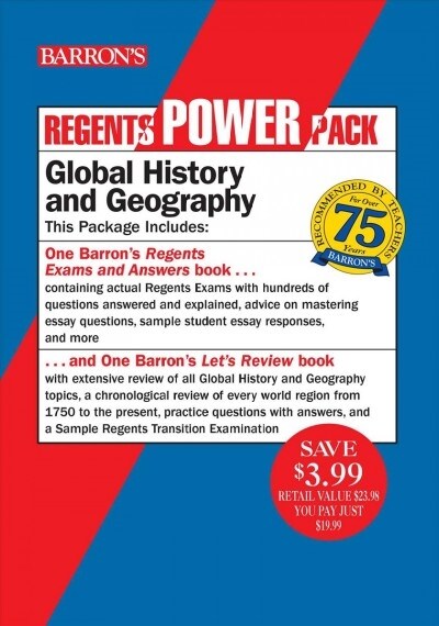 Regents Global History and Geography Power Pack: Lets Review: Global History and Geography + Regents Exams and Answers: Global History and Geography (Paperback, 6)