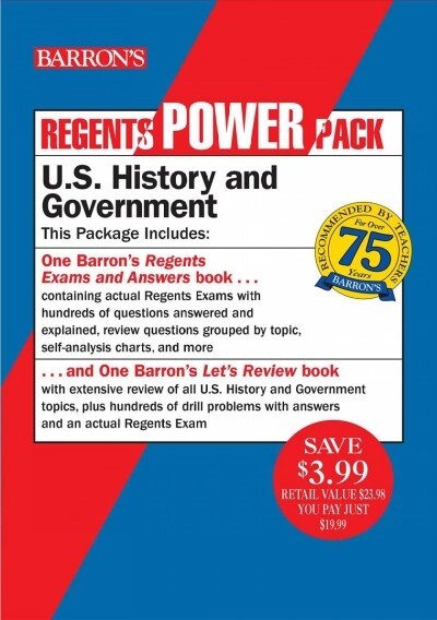 Regents U.S. History and Government Power Pack: Lets Review U.S. History and Government + Regents Exams and Answers: U.S. History and Government (Paperback, 6)
