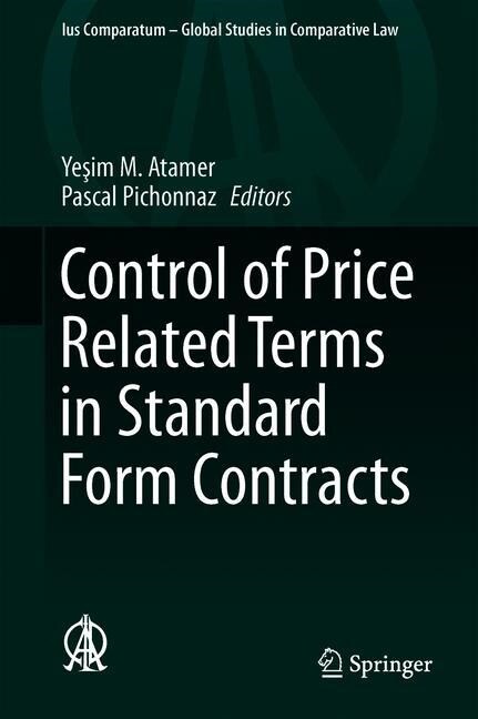 Control of Price Related Terms in Standard Form Contracts (Hardcover)