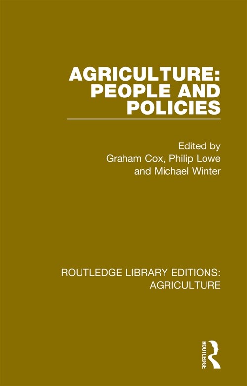 Agriculture: People and Policies (Hardcover, 1)