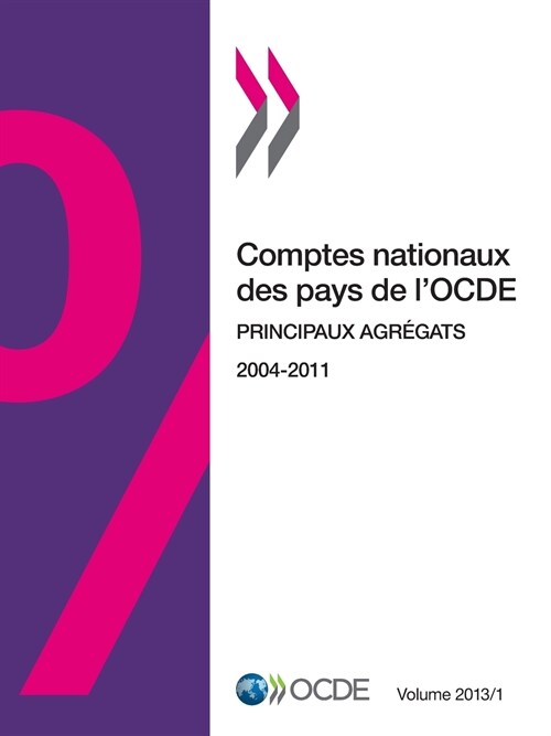 Comptes Nationaux Des Pays de LOcde, Volume 2013 Issue 1: Principaux Agregats (Paperback)