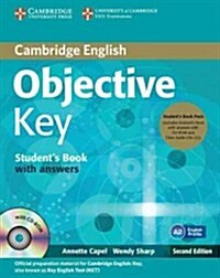 Objective Key Students Book Pack (Students Book with Answers with CD-ROM and Class Audio CDs(2)) (Package, 2 Revised edition)