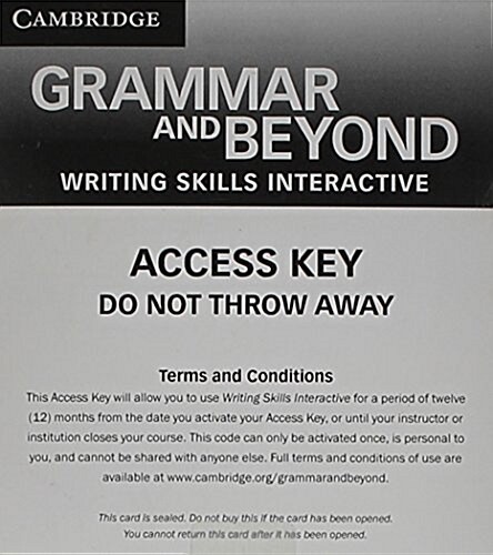 Grammar and Beyond Level 3 Writing Skills Interactive for Blackboard Via Activation Code Card (Paperback)