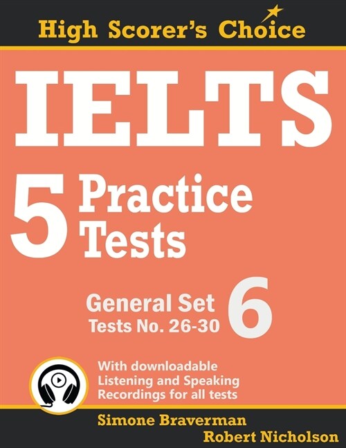 IELTS 5 Practice Tests, General Set 6: Tests No. 26-30 (Paperback)