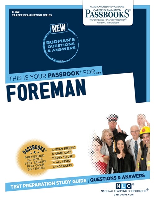 Foreman (C-262): Passbooks Study Guide Volume 262 (Paperback)