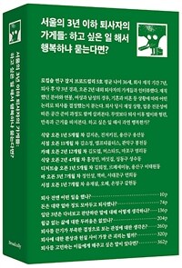 서울의 3년 이하 퇴사자의 가게들 : 하고 싶은 일 해서 행복하냐 묻는다면?