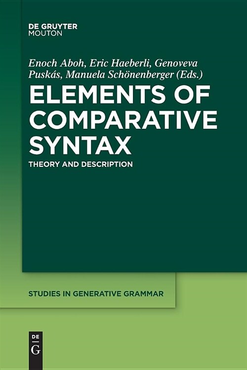 Elements of Comparative Syntax: Theory and Description (Paperback)