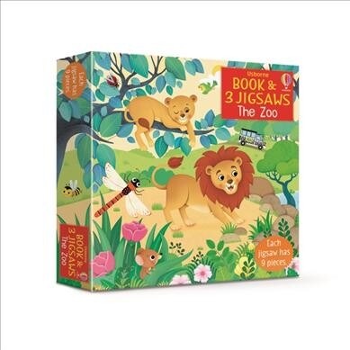 Usborne Book and 3 Jigsaws: The Zoo (Board Book)