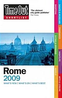 Time Out Shortlist 2009 Rome (Paperback, 3rd)