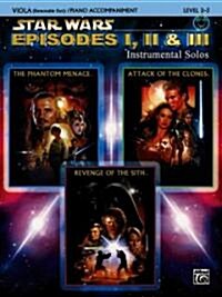 Star Wars Episodes I, II & III Instrumental Solos for Strings: Viola, Book & CD (Paperback)