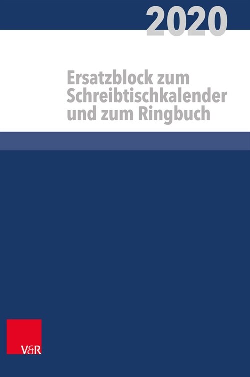 Kalender Fur Alle Im Kirchlichen Dienst Ersatzblock: 2020 (Paperback)