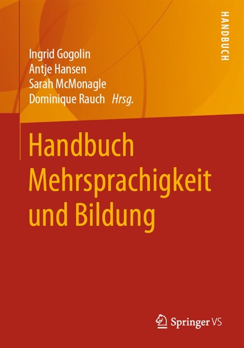 Handbuch Mehrsprachigkeit Und Bildung (Hardcover, 1. Aufl. 2020)