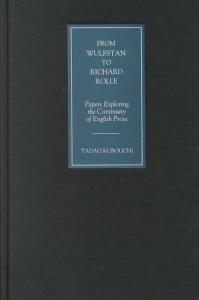 From Wulfstan to Richard Rolle (Hardcover)