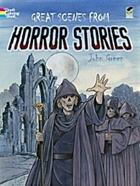 Great Scenes from Horror Stories Coloring Book (Paperback, Green)