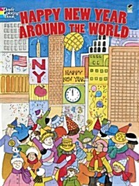 Happy New Year Around the World Coloring Book (Paperback, Green)