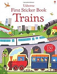 First Sticker Book Trains (Paperback)