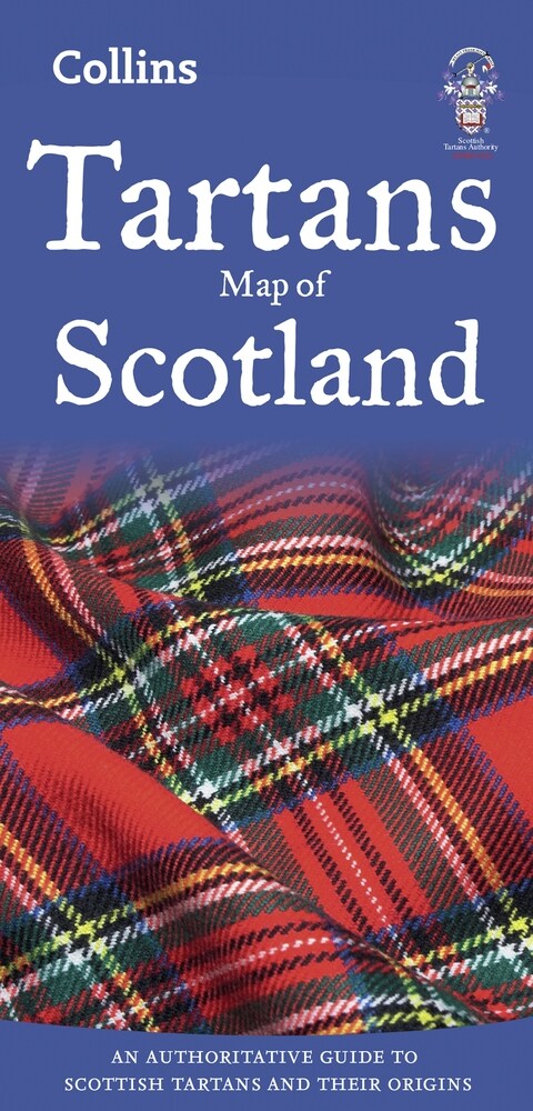 Tartans Map of Scotland : An Authoritative Guide to Scottish Tartans and Their Origins (Sheet Map, folded, New ed)