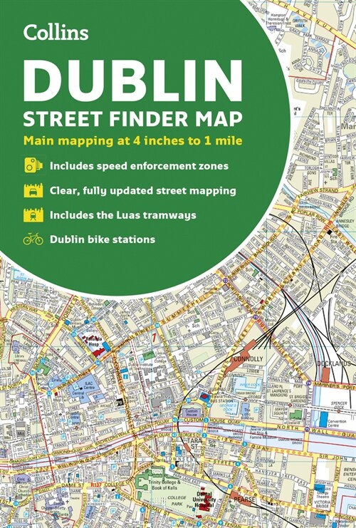 Collins Dublin Streetfinder Colour Map : Ideal for Exploring (Sheet Map, folded, New ed)