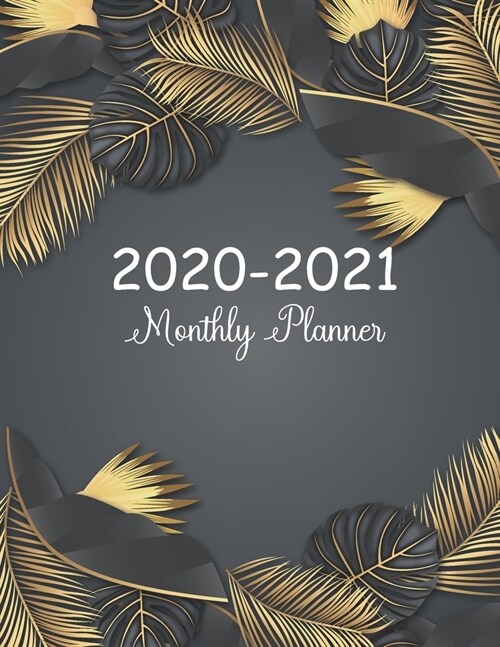 2020-2021 Monthly Planner: 2 Year Calendar 2020-2021 Monthly - 24 Months Agenda Planner with Holiday - Academic Schedule Organizer Logbook and Jo (Paperback)
