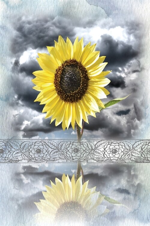 Floral Sunflower Journal: A flexible paperback book with glossy finish. Interior pages are embellished with smaller sunflowers. This versatile n (Paperback)