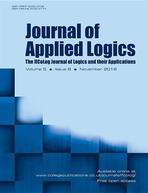 Journal of Applied Logics - IfCoLog Journal: Volume 5, number 8, November 2018 (Paperback)