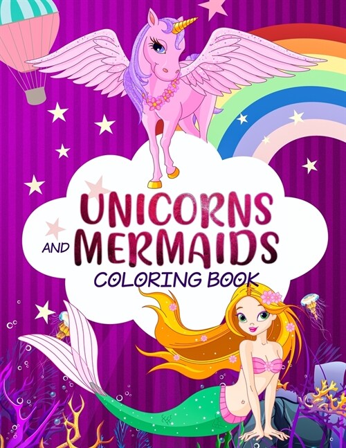 Mermaid Unicorn Colouring (Paperback)