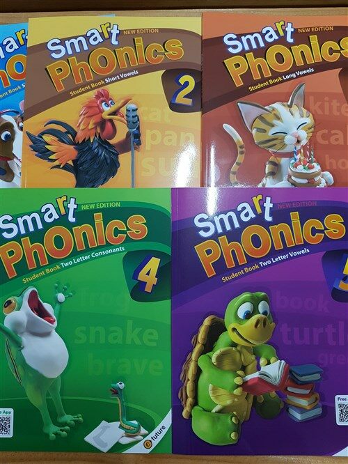 [중고] [세트] Smart Phonics 1~5 Student Book SET (New Edition) (Book + CD)