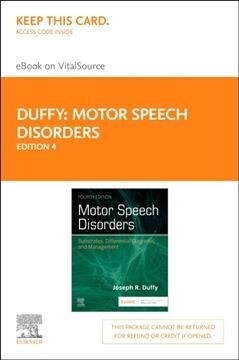 Motor Speech Disorders Elsevier eBook on Vitalsource (Retail Access Card): Substrates, Differential Diagnosis, and Management (Hardcover, 4)