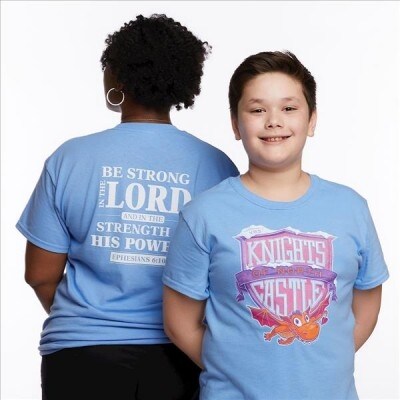 Vacation Bible School Vbs 2020 Knights of North Castle Leader T-shirt Size Large (ACC)