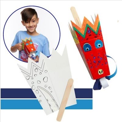 Vacation Bible School (Vbs) 2020 Knights of North Castle Paper Dragon Puppet Kit (Pkg of 12): Quest for the Kings Armor (Other)