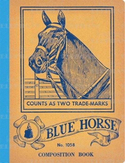 Blue Horse Vintage Notebook (Paperback, NOV)