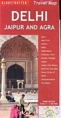 Delhi, Jaipur and Agra (Sheet Map, folded, 3 Rev ed)