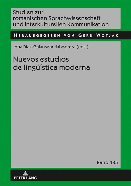 Nuevos estudios de lingue?tica moderna (Hardcover)