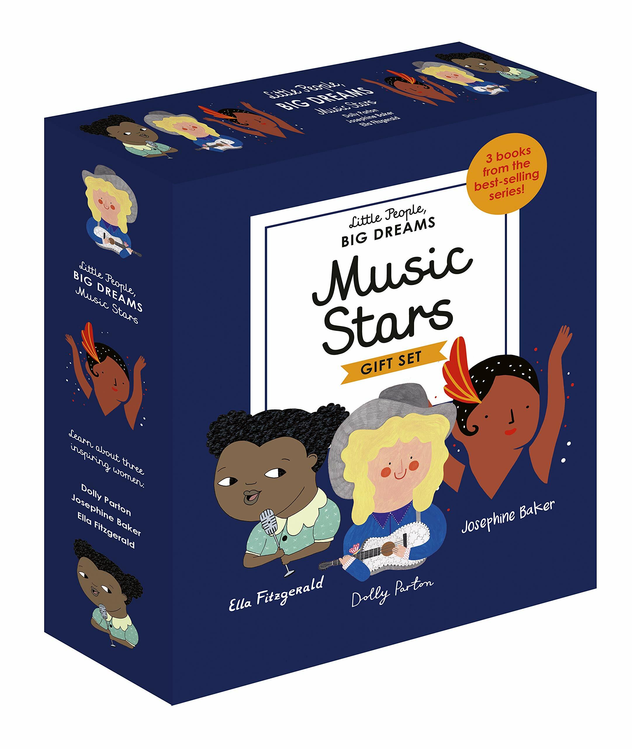 Little People, BIG DREAMS: Music Stars : 3 books from the best-selling series! Ella Fitzgerald - Dolly Parton - Josephine Baker (Hardcover)