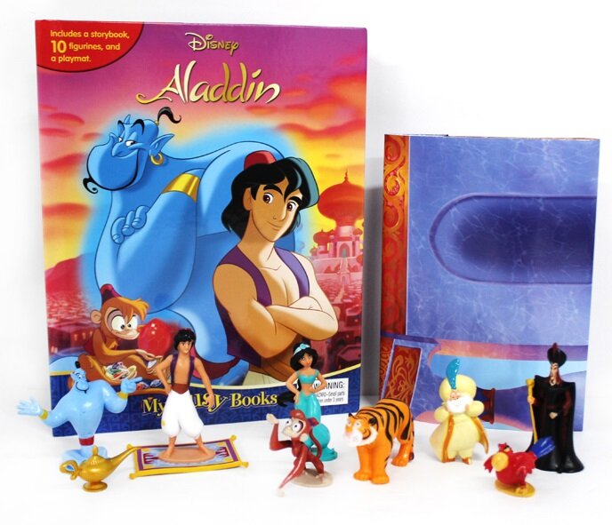 My Busy Books : Disney Aladdin 디즈니 알라딘 비지북 (미니피규어 10개 + 놀이판)