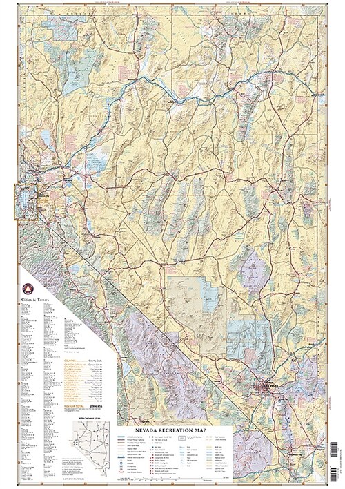 Nevada Recreation Map (Folded)