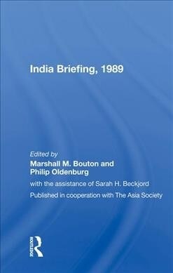 India Briefing, 1989 (Hardcover, 1)