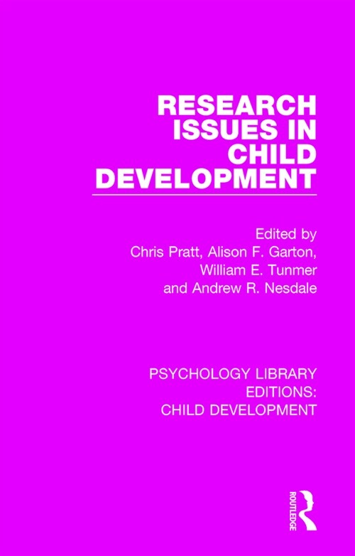 Research Issues in Child Development (Paperback, 1)