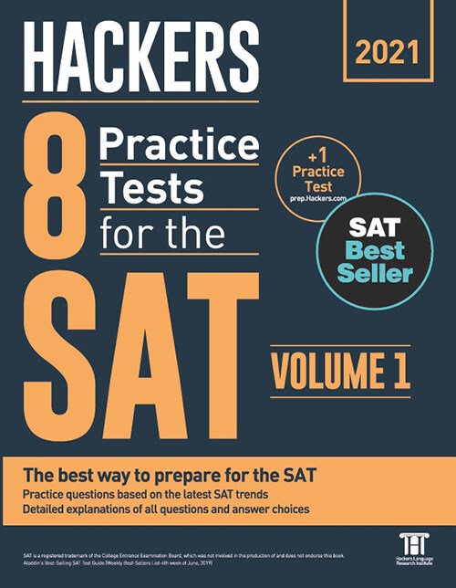 [중고] Hackers 8 Practice Tests for the SAT Volume 1