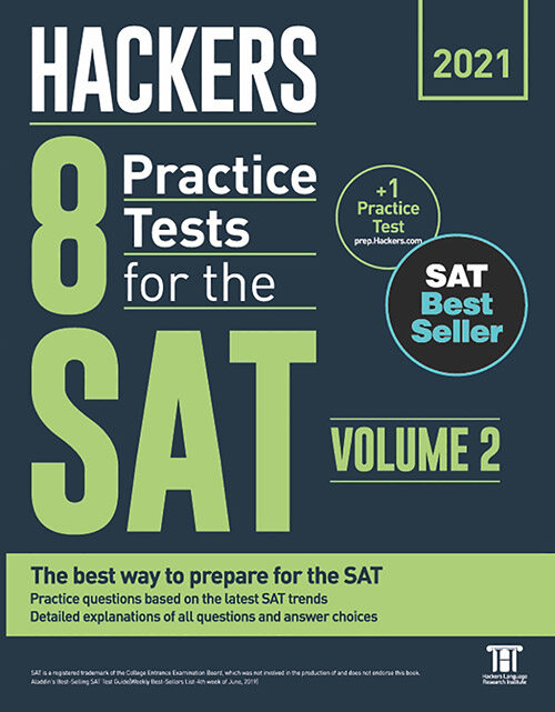 [중고] Hackers 8 Practice Tests for the SAT Volume 2