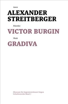 Victor Burgin: Gradiva (Paperback)