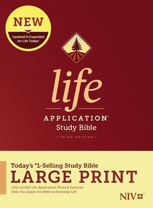 NIV Life Application Study Bible, Third Edition, Large Print (Hardcover) (Hardcover)