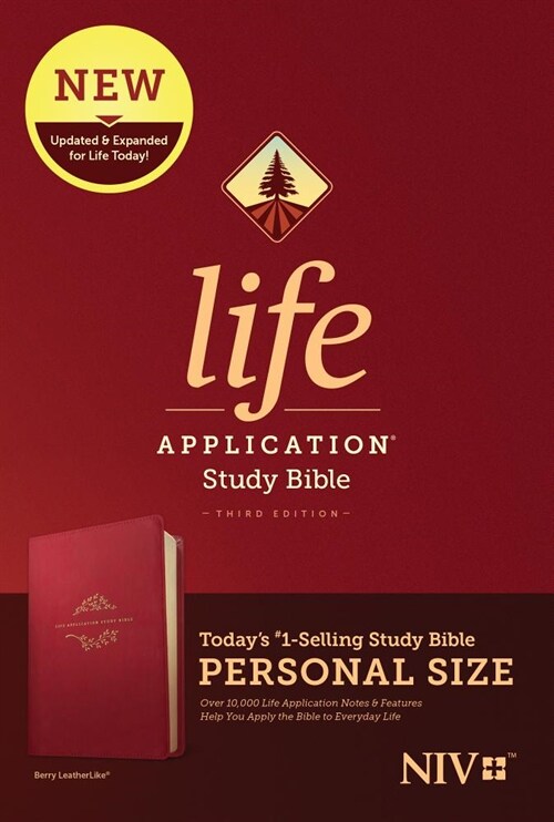 NIV Life Application Study Bible, Third Edition, Personal Size (Leatherlike, Berry) (Imitation Leather)