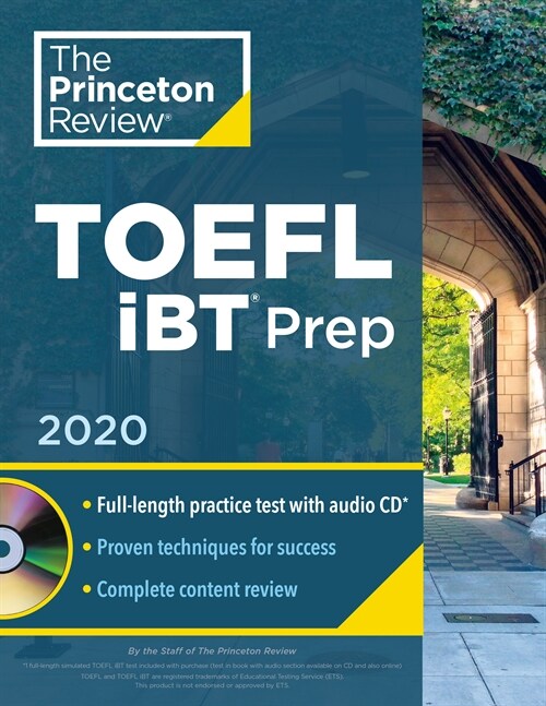 Princeton Review TOEFL IBT Prep with Audio CD, 2020: Practice Test + Audio CD + Strategies & Review (Paperback)