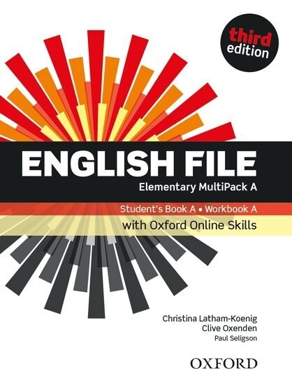 English File: Elementary: Students Book/Workbook MultiPack A with Oxford Online Skills (Multiple-component retail product, 3 Revised edition)