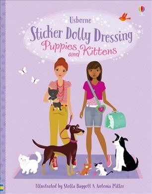 Sticker Dolly Dressing Puppies & Kittens (Paperback)