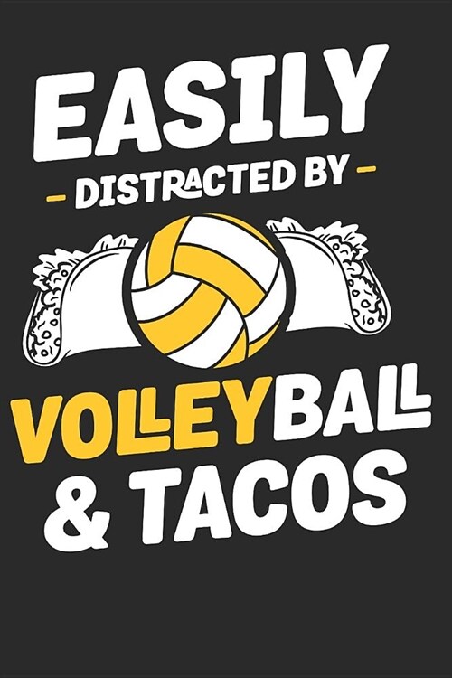 Easily Distracted by Volleyball: Volleyball Paperback Journal, Composition Book College Wide Ruled, Gift for Coach, Teen, Girls, Boys, Player. Ideal f (Paperback)