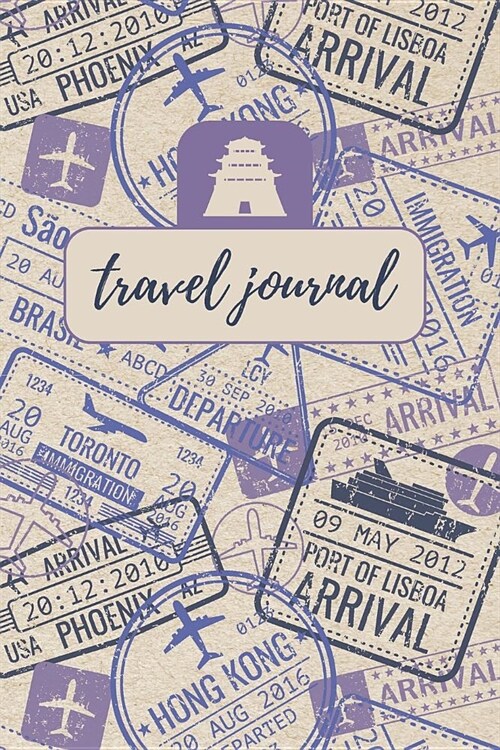 Travel Journal: 6 x 9 Dot-grid Blank Travel Notebook (Paperback)