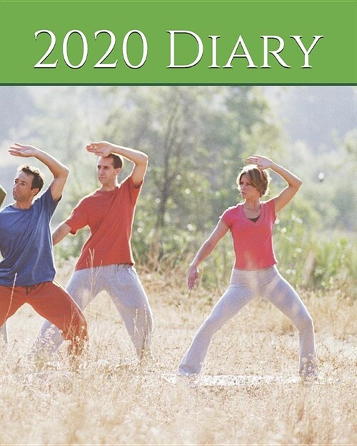 2020 Diary: Weekly Planner & Monthly Calendar - Desk Diary, Journal, Taijiquan, Tai Chi, Taji, - 8x10 (Paperback)