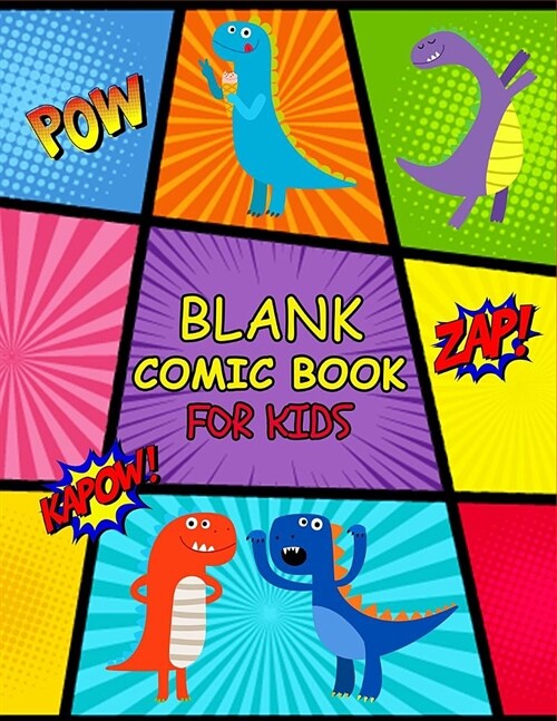 Blank Comic Book for Kids: Write & Draw Your Own Stories, Comics, Cartoons & Novels Book for Boys Variety of Templates, Fill in the Blank Large S (Paperback)